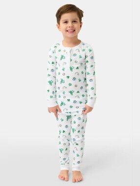 Roller Rabbit Kids "Luck O' The Monkey" Pajamas Size 2
